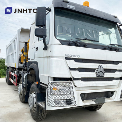 Caminhão Sinotruk Howo 8X4 Carga de 10 toneladas com guindaste dobrável 16 rodas Melhor preço
