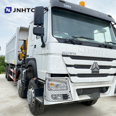 Caminhão Sinotruk Howo 8X4 Carga de 10 toneladas com guindaste dobrável 16 rodas Melhor preço