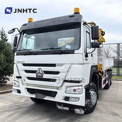 Sinotruk HOWO 6x4 400HP caminhão de carga com caminhão de guindaste de 10 toneladas China fábrica
