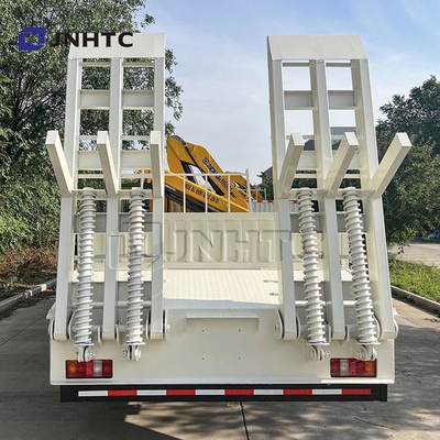HOWO Cargo Cargo Caminhão Cran montado Caminhão 290HP 5Ton Caminhão de carga de placas planas