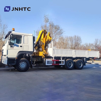 HOWO Cran Truck 6x4 Caminhão de carga de 400 HP Com Caminhão de guindaste de 10 toneladas