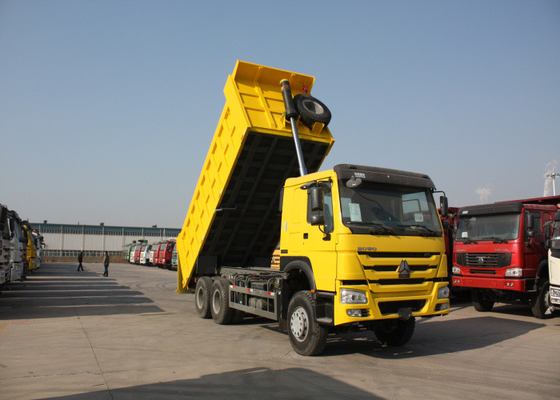 Caminhão basculante resistente do caminhão basculante da eficiência elevada dez veículos com rodas/para a construção
