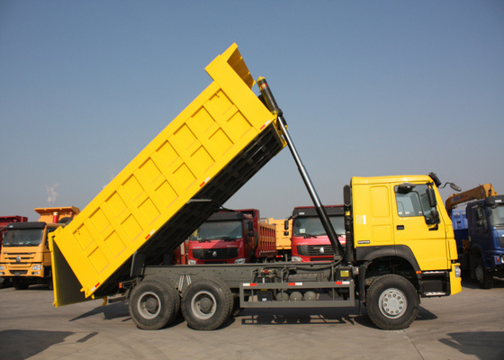 Caminhão basculante resistente do caminhão basculante da eficiência elevada dez veículos com rodas/para a construção