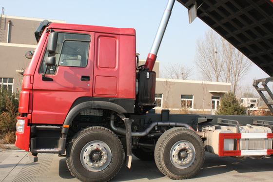 caminhão basculante resistente vermelho de Sinotruk Howo 8x4 das rodas 50T 12 com 30M3 capacidade LHD