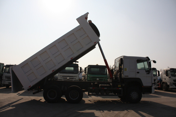Levantamento resistente branco da capacidade LHD HYVA do caminhão basculante 40T 20M3 de Sinotruk Howo7 da cor