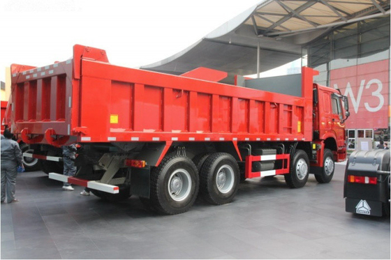 modelo 371hp de Capaicty Sinotruk Howo7 da carga do caminhão basculante 50-60T da roda de 8x4 25-30M3 12