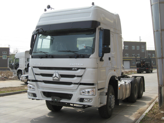 25 toneladas de caminhão branco Wd615.47 do trator de Howo Sinotruk 6x4 com resistência alta da colisão