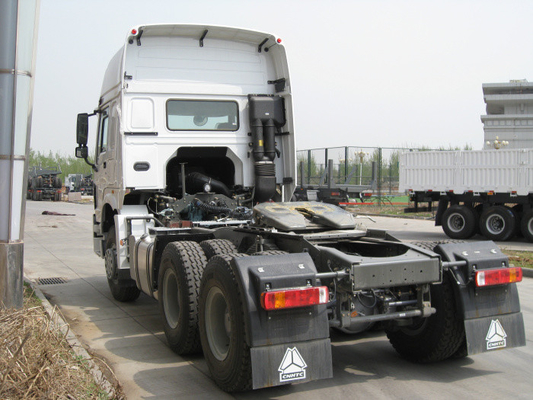 25 toneladas de caminhão branco Wd615.47 do trator de Howo Sinotruk 6x4 com resistência alta da colisão