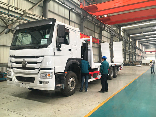10 leito pesado do caminhão 30-40T da carga de Sinotruk Howo7 dos pneus com escada 6x4 Euro2 371hp