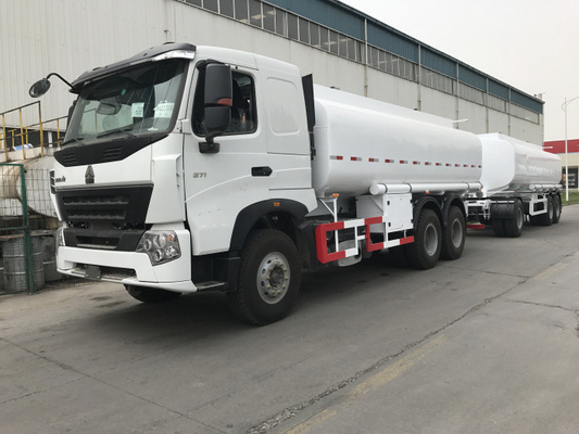 Caminhão de entrega do óleo da construção de aço de 371 rodas do caminhão de depósito de gasolina 10 do poder de cavalo