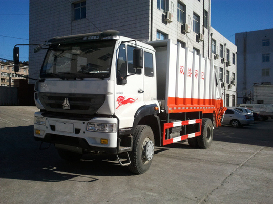 prova automática alta do tempo do caminhão do compressor do lixo 10m3 com velocidade rápida da carga
