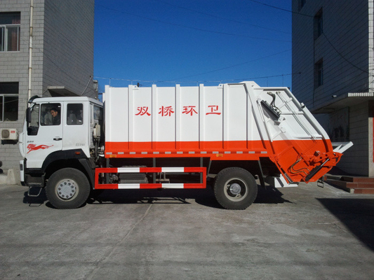 prova automática alta do tempo do caminhão do compressor do lixo 10m3 com velocidade rápida da carga