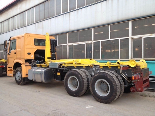 Caminhão da recolha de lixo do elevador do gancho de Sinotruk Howo 25 toneladas de 6x4 nenhuma poluição secundária