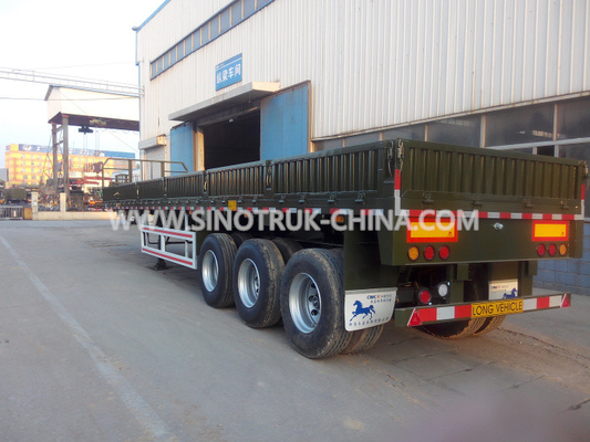 Reboques resistentes de pouco peso de Dropside semi com o telhado impermeável da tampa e do slider