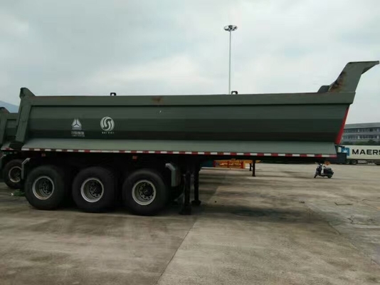 do caminhão basculante 70T caminhão de reboque de alta velocidade semi para a mineração e a construção 25-45 CBM