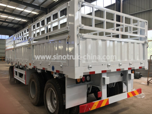 20 toneladas 3 ABS completos das rodas do reboque 12 de Dropside semi dos reboques resistentes dos eixos opcionais
