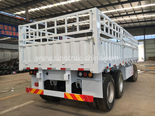 20 toneladas 3 ABS completos das rodas do reboque 12 de Dropside semi dos reboques resistentes dos eixos opcionais