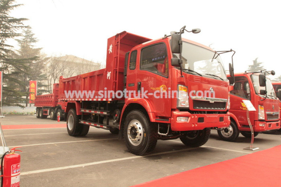 12 de HOWO 4×2 da luz toneladas de caminhão basculante do dever com 105HP EuroIII dianteiro levantando 6 pneus