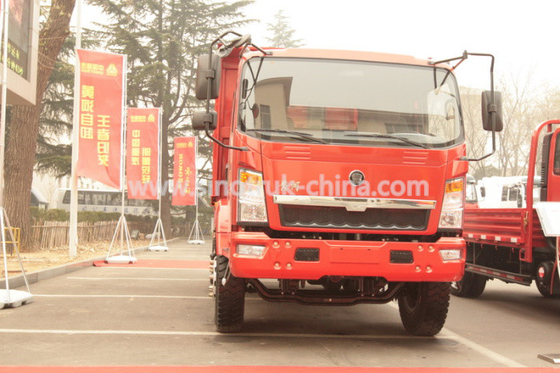 12 de HOWO 4×2 da luz toneladas de caminhão basculante do dever com 105HP EuroIII dianteiro levantando 6 pneus
