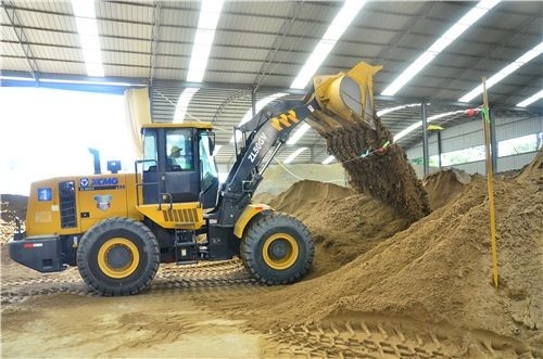 Mobilidade e flexibilidade altas do carregador da roda da maquinaria XCMG de construção pesada de LW500KV