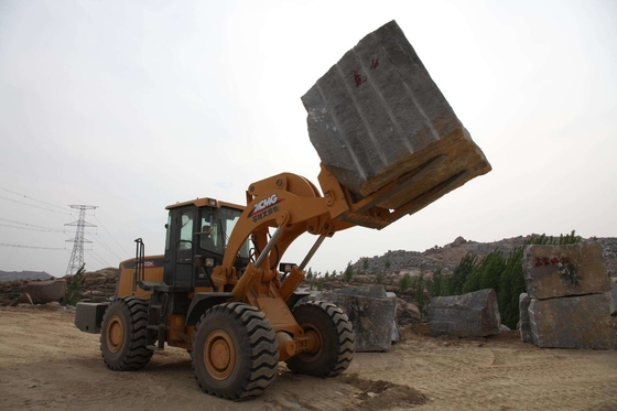 Carregador da roda da maquinaria de construção pesada de LW600K XCMG com a cubeta do ³ de 3.5-4.5M