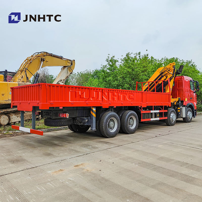 Howo T7H Novo 8*4 12 rodas 40 toneladas 380HP Guindaste montado Max 16 toneladas Carga de braço com caminhão guindaste