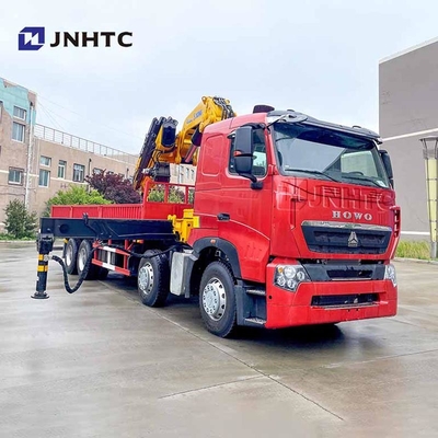 China Howo 6x4 380hp guindaste de braço dobrável com caminhão de carga 14/ 16 toneladas guindaste telescópico montado em barra bom preço