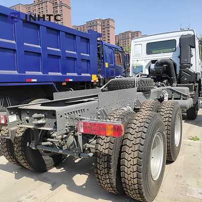 HOWO 6X6 Chassi de camião de descarga 20m3 380hp 10 rodas para 40-50t de elevação frontal