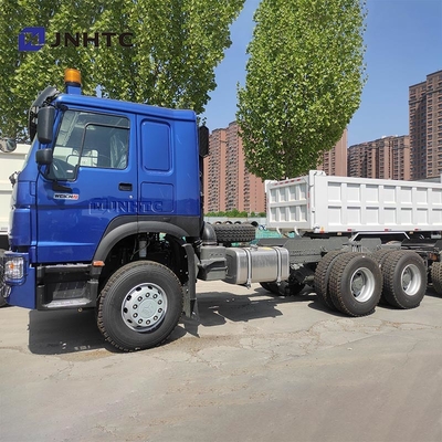 NOVO HOWO 6X4 chassi de caminhão de despejo 400HP 10 rodas chassi de caminhão de descarga azul