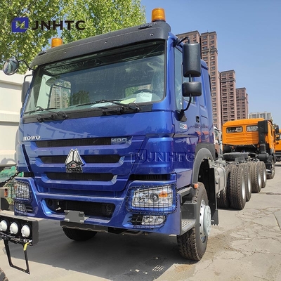 NOVO HOWO 6X4 chassi de caminhão de despejo 400HP 10 rodas chassi de caminhão de descarga azul
