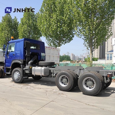 NOVO HOWO 6X4 chassi de caminhão de despejo 400HP 10 rodas chassi de caminhão de descarga azul