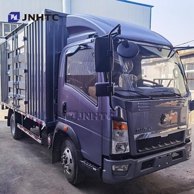 China caminhão leve HOWO Van Tank Cargo 4X2 116hp 6 Wheels Box Truck para venda