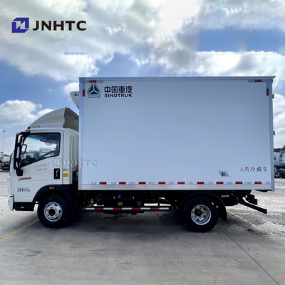 Novo HOWO Caminhão frigorífico 3t 4t 5t 4x2 Caminhão de alimentos leves Caminhões frigoríficos Fábrica Última