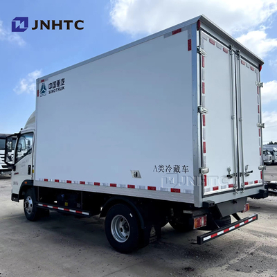 Novo HOWO Caminhão frigorífico 3t 4t 5t 4x2 Caminhão de alimentos leves Caminhões frigoríficos Fábrica Última
