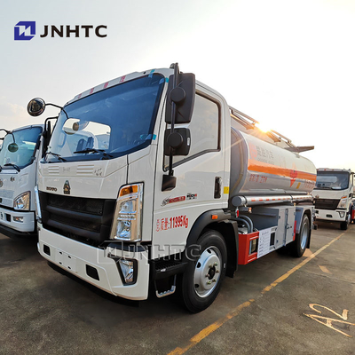 Preço baixo HOWO 10m3 Euro2 Euro3 gasolina gasolina diesel combustível leve transporte de óleo caminhão petroleiro turco