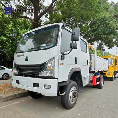 HOWO Cran Truck 4X2 Cran de 6 rodas Cran de carga de 5 toneladas Cran de braço reto de 12 toneladas