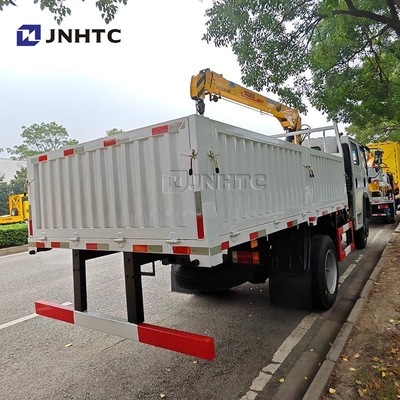 HOWO Cran Truck 4X2 Cran de 6 rodas Cran de carga de 5 toneladas Cran de braço reto de 12 toneladas