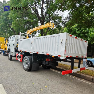 HOWO Cran Truck 4X2 Cran de 6 rodas Cran de carga de 5 toneladas Cran de braço reto de 12 toneladas