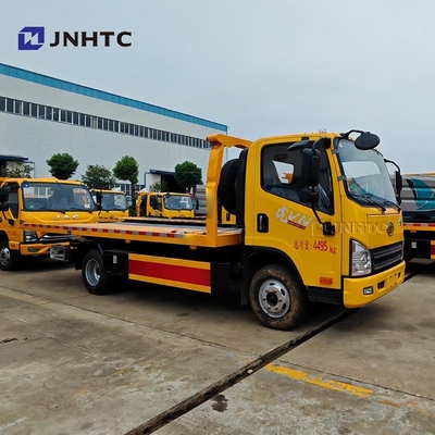 FAW Flatbed Wrecker 4*2 3tons 5 Ton 160HP Road Recovery Wrecker Truck Bom preço