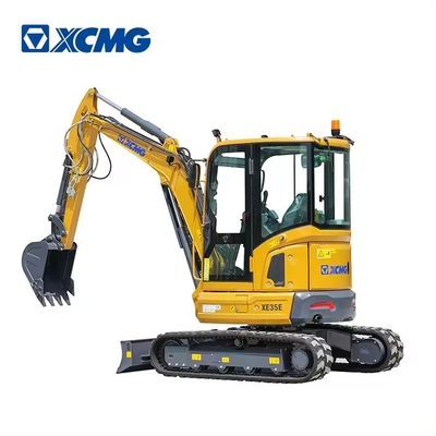 Preço barato XCMG XE35E 3 toneladas mini escavadeira hidráulica multifuncional 2,8 toneladas pequena escavadeira para fazenda de jardim