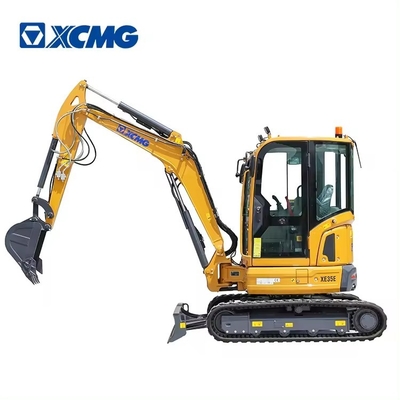 Preço barato XCMG XE35E 3 toneladas mini escavadeira hidráulica multifuncional 2,8 toneladas pequena escavadeira para fazenda de jardim
