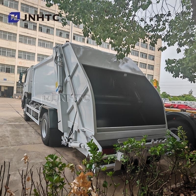 HOWO caminhão de lixo compactador 4x2 Euro 2 eliminação de resíduos Carregador traseiro de lixo caminhão verde diesel modelo novo