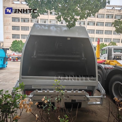 HOWO caminhão de lixo compactador 4x2 Euro 2 eliminação de resíduos Carregador traseiro de lixo caminhão verde diesel modelo novo