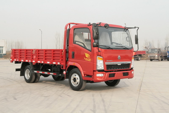 A cor vermelha 6 do caminhão pesado de 10 toneladas da carga de 4x2 Sinotruk Howo7 cansa-se com condicionador de ar