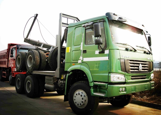 Assistente que conduz o tipo de Sinotruk Howo do caminhão do portador do log de 6*6 400l com alguma cor
