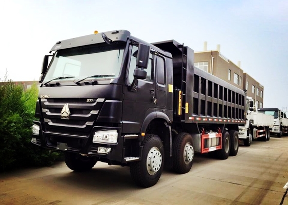 O caminhão basculante resistente do poder de cavalo 371 70 toneladas carrega o caminhão basculante 8×4
