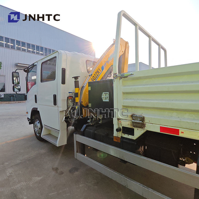 Novo camião de descarga ISUZU com elevador de guindaste 4X2 160 HP Euro 3 camião-camião-montado-guindaste 2 toneladas camião de carga com guindaste