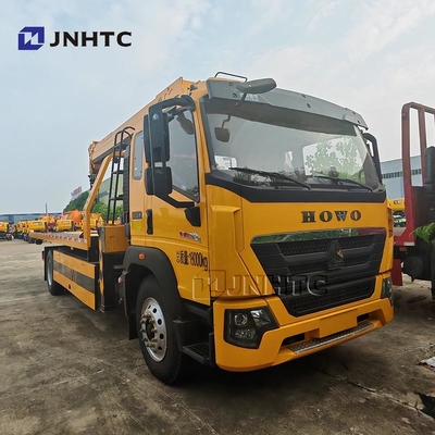Howo Wrecker caminhão 4x2 6 rodas 340hp Wrecker caminhão com braço reto guindaste bom preço