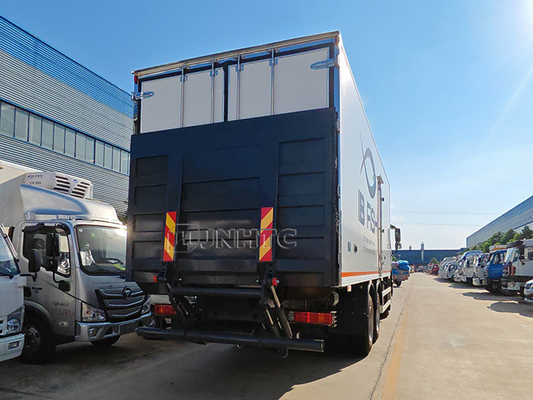 Novo Sinotruk Camião refrigerado de 20 toneladas com placa hidráulica de cauda Produtos do mar Frutas e legumes Camião de conservação fresca