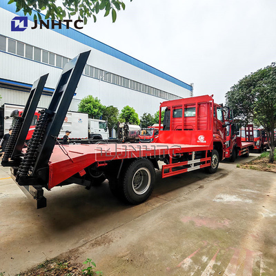 HOWO Pequeno caminhão de carga de cama baixa 4X2 contêiner caminhão de carga de cama plana preço